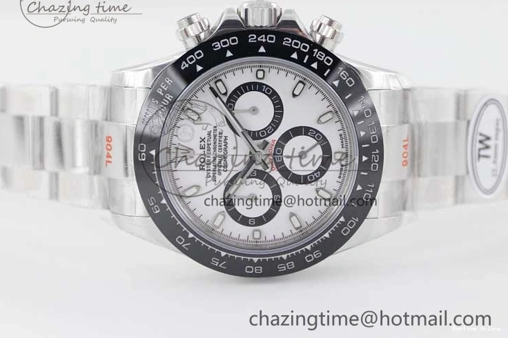 0120 ModernLook Daytona 116500 SS TWF 1:1 Best Edition 904L Steel White Dial on SS Bracelet A 2408